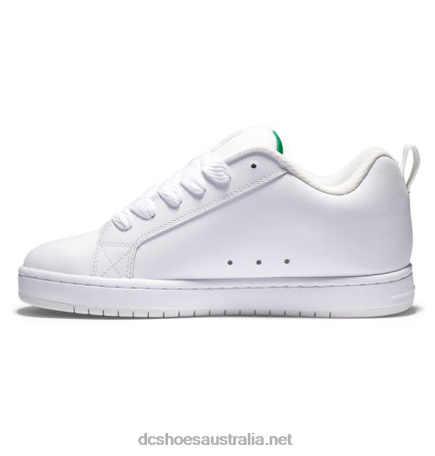 Men's Court Graffik ShoesDC Shoes White/Green T40LZ279