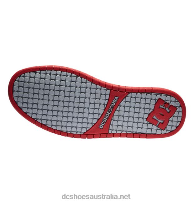 Men's Court Graffik ShoesDC Shoes White/Grey/Red T40LZ66