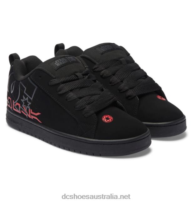 Men's Star Wars DC Court Graffik Cupsole ShoeDC Shoes Black/Grey/Red T40LZ300
