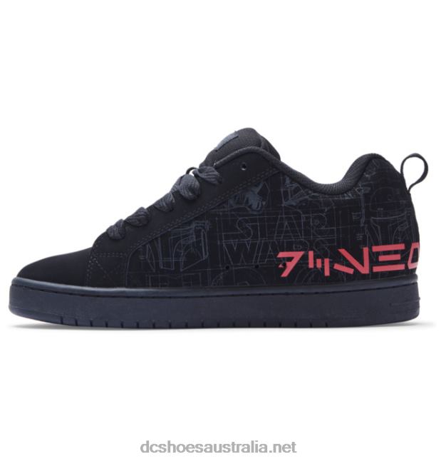 Men's Star Wars DC Court Graffik Cupsole ShoeDC Shoes Black/Grey/Red T40LZ300