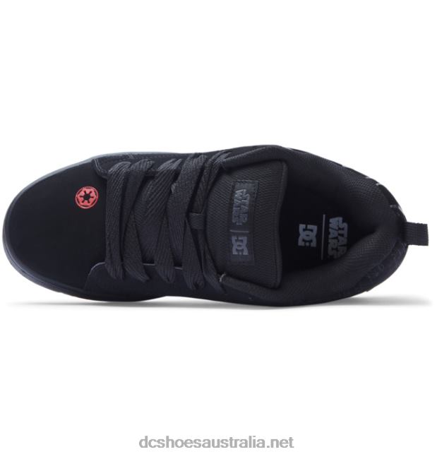 Men's Star Wars DC Court Graffik Cupsole ShoeDC Shoes Black/Grey/Red T40LZ300