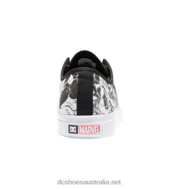 Men's Marvel Deadpool x DC ManualDC Shoes Black/White/Red T40LZ218