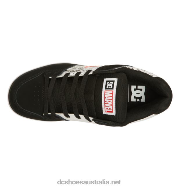 Men's Marvel Deadpool x DC Pure ShoesDC Shoes Black/White/Red T40LZ260