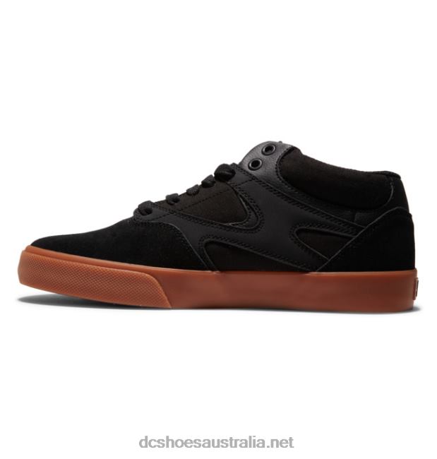 Men's Kalis Vulc MID Mid-Top ShoesDC Shoes Black/Gum T40LZ350