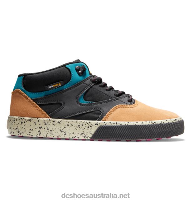 Men's Kalis Vulc MID Mid-Top Winterized ShoesDC Shoes Black/Brown/Green T40LZ316