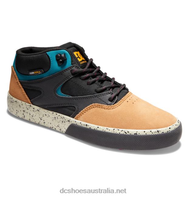 Men's Kalis Vulc MID Mid-Top Winterized ShoesDC Shoes Black/Brown/Green T40LZ316