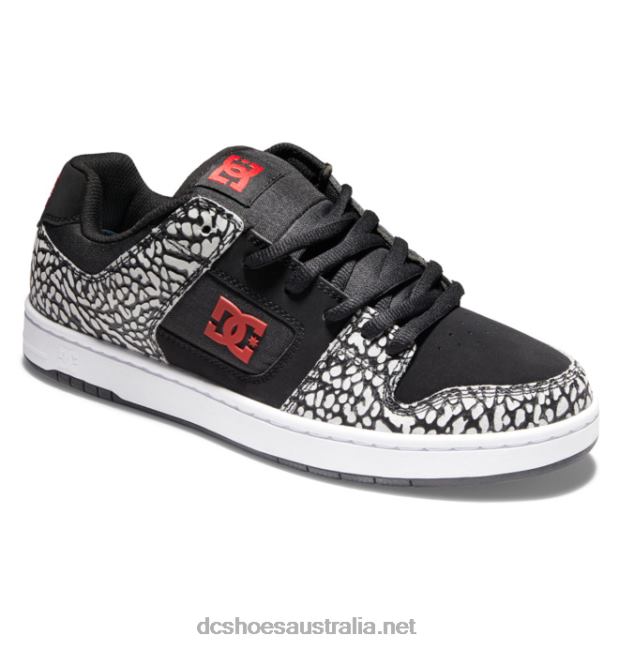 Men's Manteca 4 SE ShoesDC Shoes Black/Red Print T40LZ376
