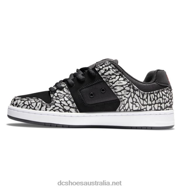 Men's Manteca 4 SE ShoesDC Shoes Black/Red Print T40LZ376