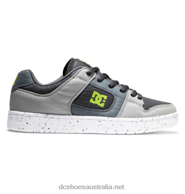 Men's Manteca 4 Zero Waste ShoesDC Shoes Black/Grey/Green T40LZ45