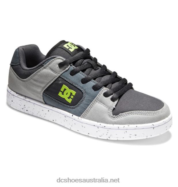 Men's Manteca 4 Zero Waste ShoesDC Shoes Black/Grey/Green T40LZ45