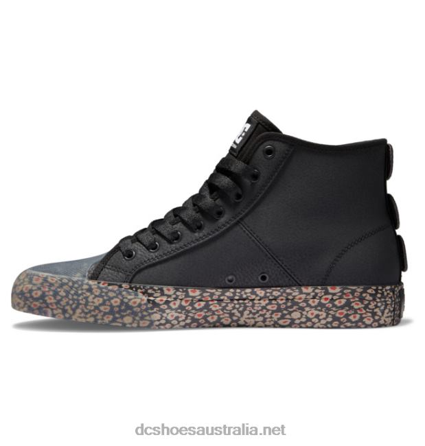 Men's Manual HI High-Top Shoes Evan Smith ShoesDC Shoes Black/Red T40LZ378