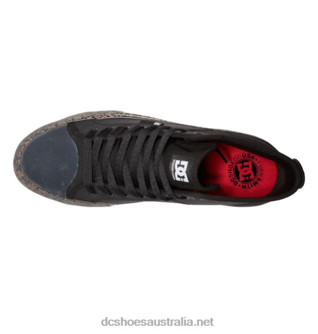 Men's Manual HI High-Top Shoes Evan Smith ShoesDC Shoes Black/Red T40LZ378