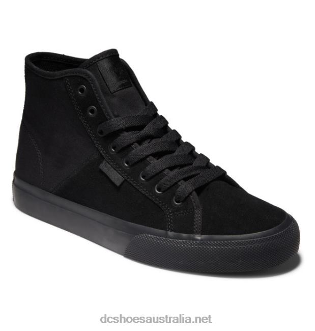 Men's Manual High Top Suede ShoesDC Shoes Black T40LZ345