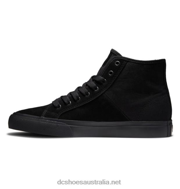 Men's Manual High Top Suede ShoesDC Shoes Black T40LZ345