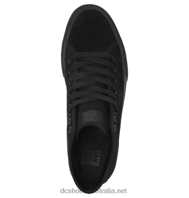 Men's Manual High Top Suede ShoesDC Shoes Black T40LZ345
