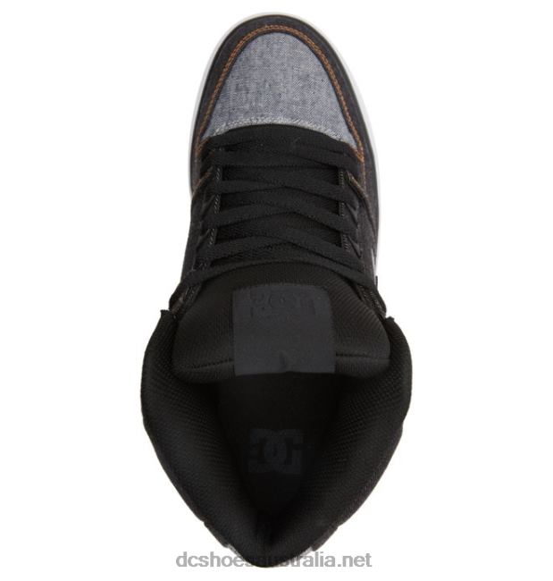 Men's Pure High-Top ShoesDC Shoes Black/Armor T40LZ269