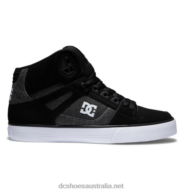 Men's Pure High-Top ShoesDC Shoes Black/Battleship T40LZ35