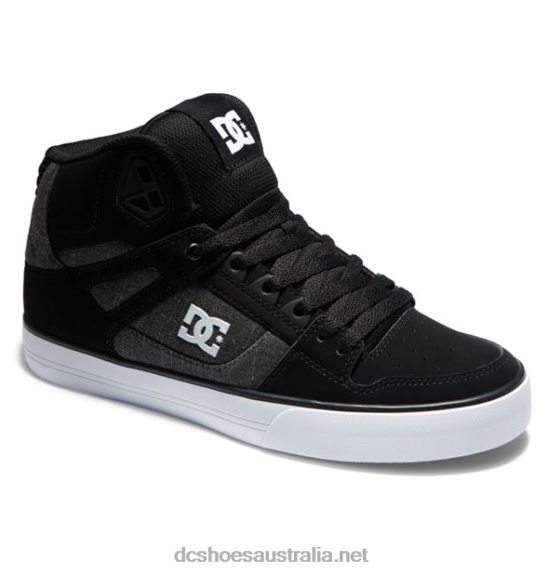 Men's Pure High-Top ShoesDC Shoes Black/Battleship T40LZ35