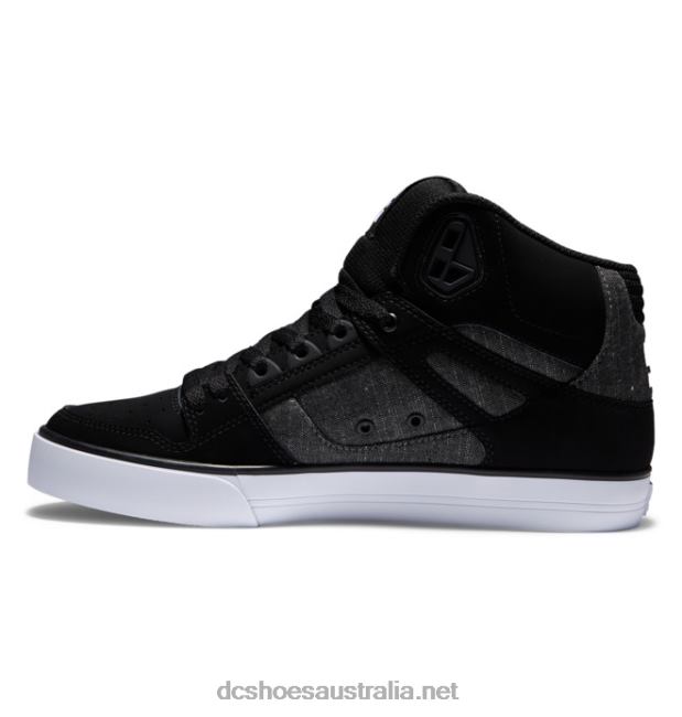 Men's Pure High-Top ShoesDC Shoes Black/Battleship T40LZ35