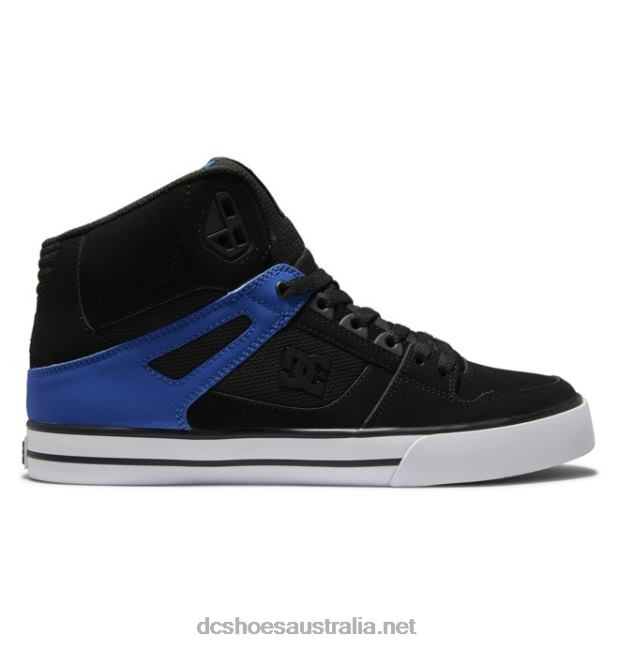 Men's Pure High-Top ShoesDC Shoes Black/Blue T40LZ267