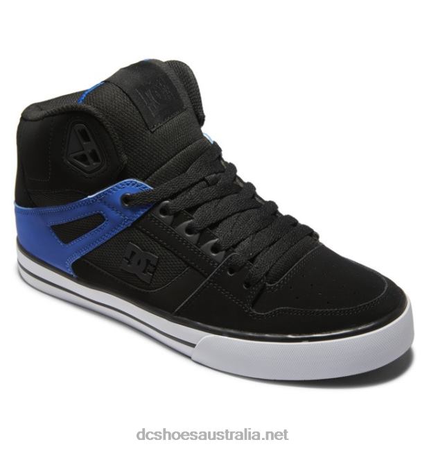 Men's Pure High-Top ShoesDC Shoes Black/Blue T40LZ267