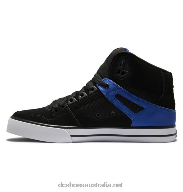 Men's Pure High-Top ShoesDC Shoes Black/Blue T40LZ267