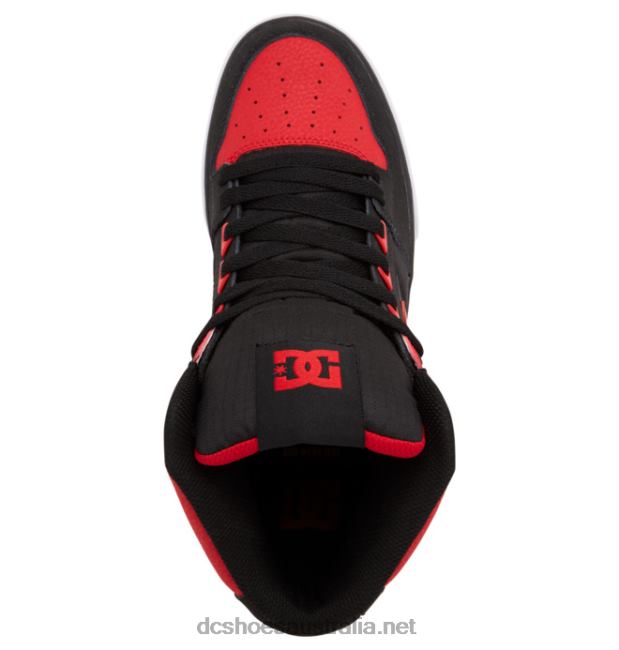 Men's Pure High-Top ShoesDC Shoes Fiery Red/White/Black T40LZ265