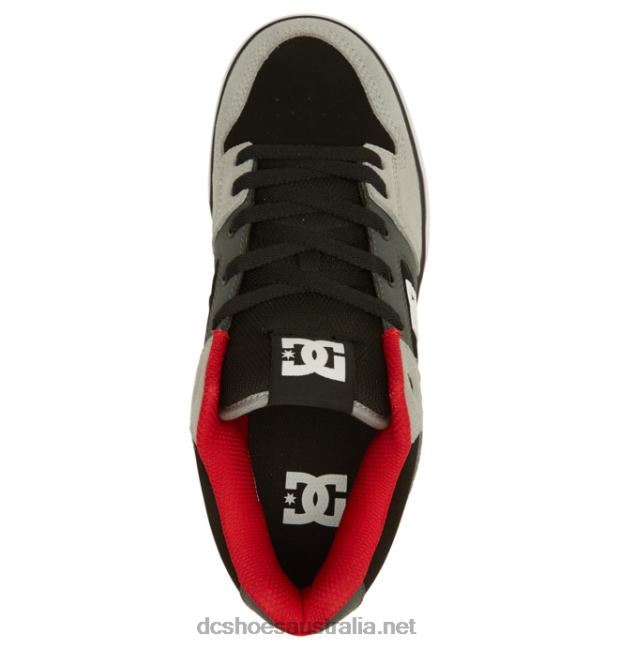 Men's Pure MID Mid-Top ShoesDC Shoes Black/Grey/Red T40LZ285