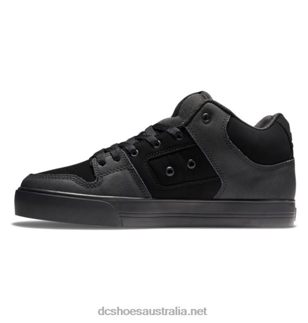 Men's Pure MID Mid-Top ShoesDC Shoes Black/Gum T40LZ144
