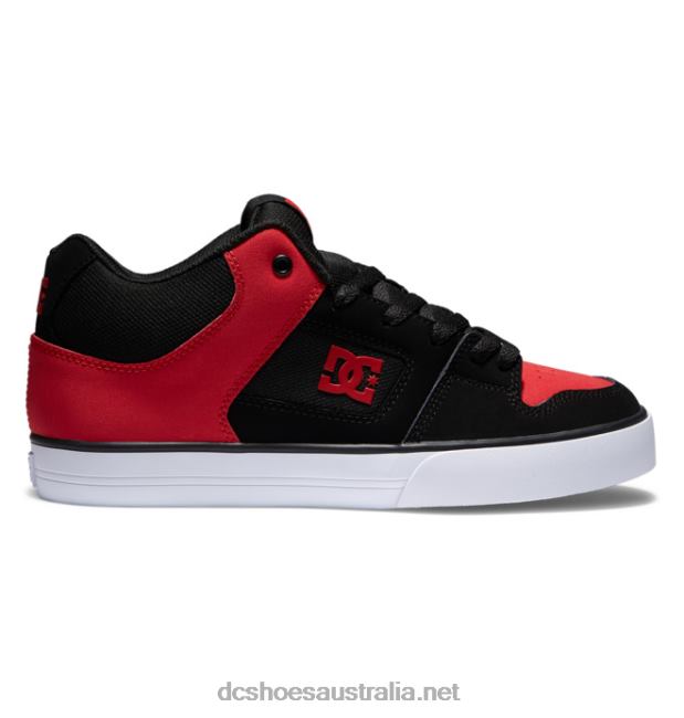 Men's Pure MID Mid-Top ShoesDC Shoes Black/Red T40LZ169