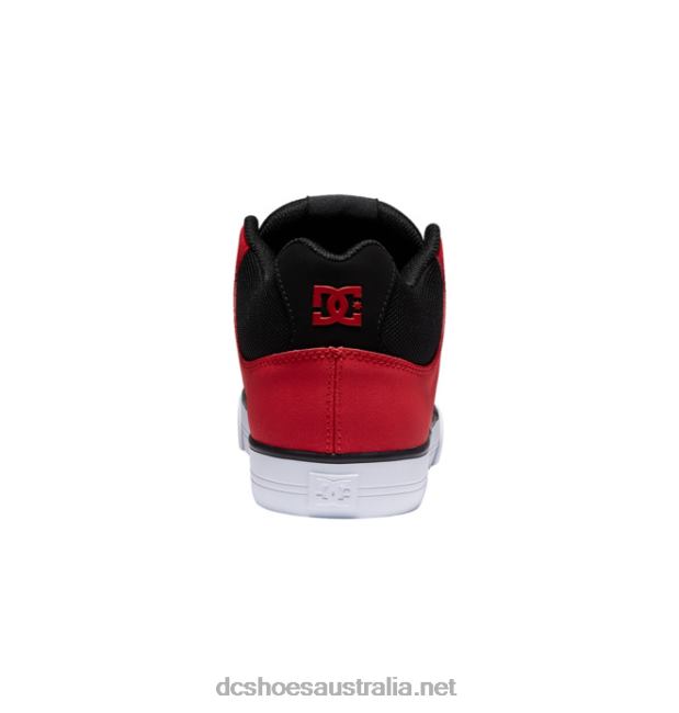 Men's Pure MID Mid-Top ShoesDC Shoes Black/Red T40LZ169