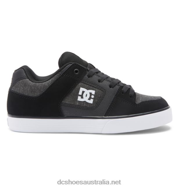 Men's Pure ShoesDC Shoes Black/Dark Slate T40LZ250