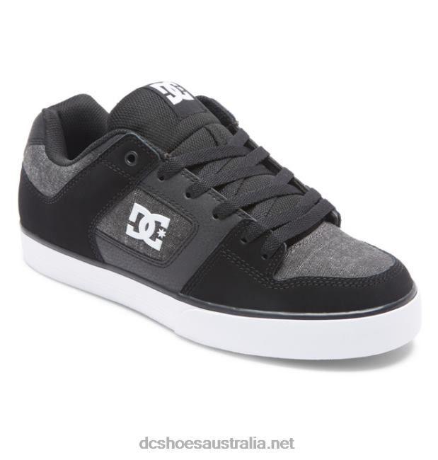 Men's Pure ShoesDC Shoes Black/Dark Slate T40LZ250