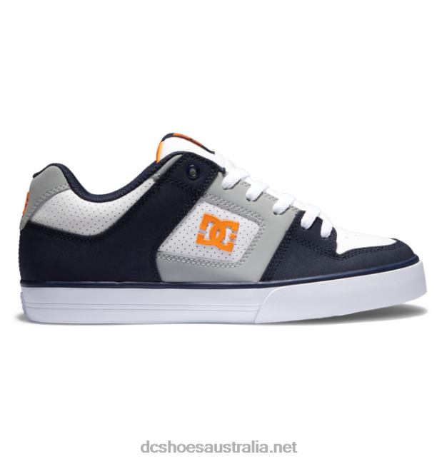 Men's Pure ShoesDC Shoes White/Grey/Blue T40LZ247