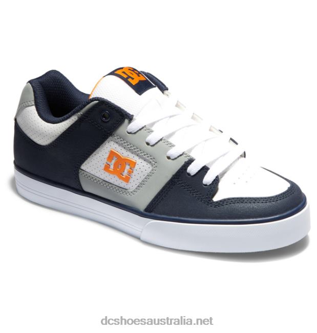 Men's Pure ShoesDC Shoes White/Grey/Blue T40LZ247