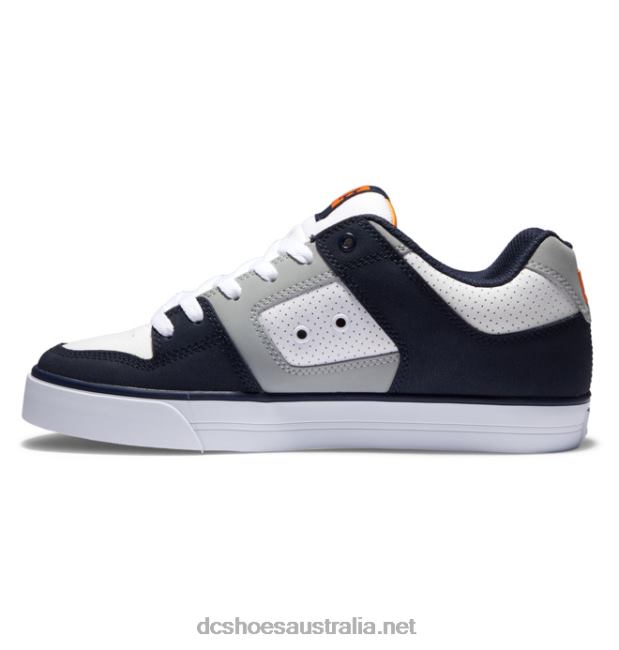 Men's Pure ShoesDC Shoes White/Grey/Blue T40LZ247