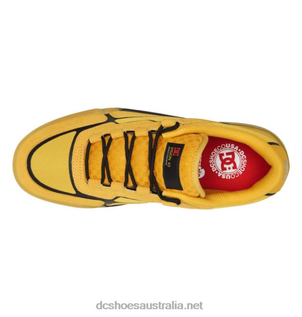 Men's DC Metric Skate ShoesDC Shoes Gold/Black T40LZ337