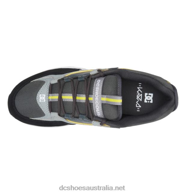 Men's Kalis Lite Skate ShoesDC Shoes Black/Grey/Yellow T40LZ184