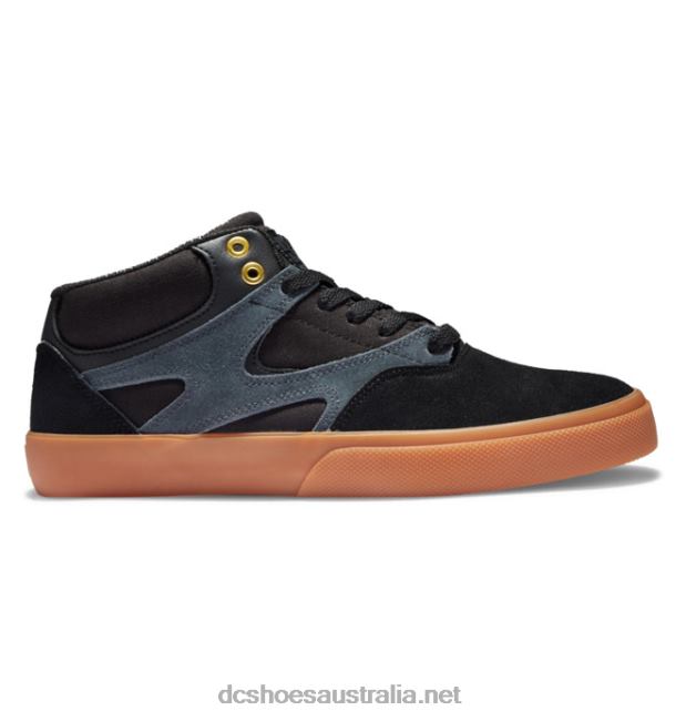 Men's Kalis Vulc Mid-Top Skate ShoesDC Shoes Black/Gum T40LZ177