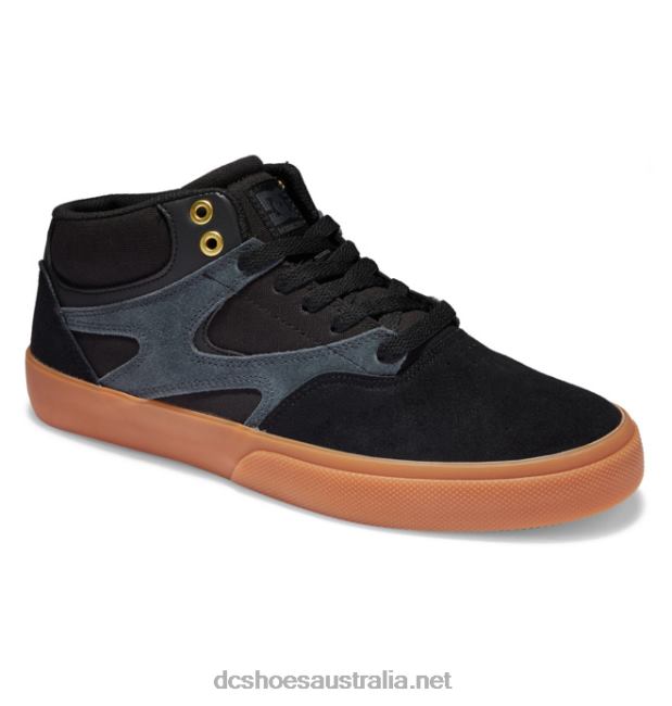 Men's Kalis Vulc Mid-Top Skate ShoesDC Shoes Black/Gum T40LZ177