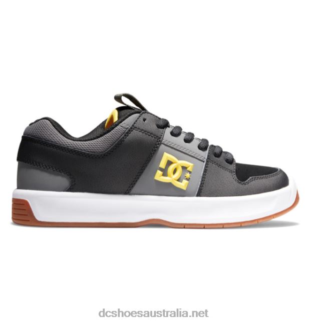 Men's Lynx Zero Skate ShoesDC Shoes Black/Grey/Yellow T40LZ390