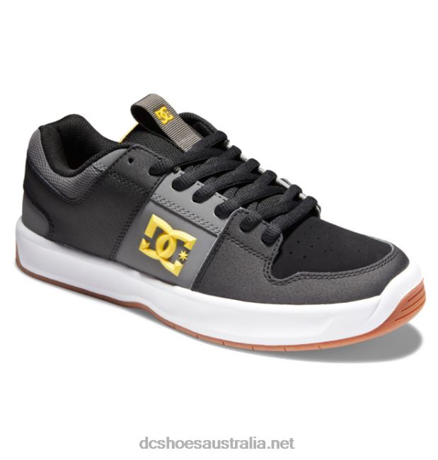 Men's Lynx Zero Skate ShoesDC Shoes Black/Grey/Yellow T40LZ390