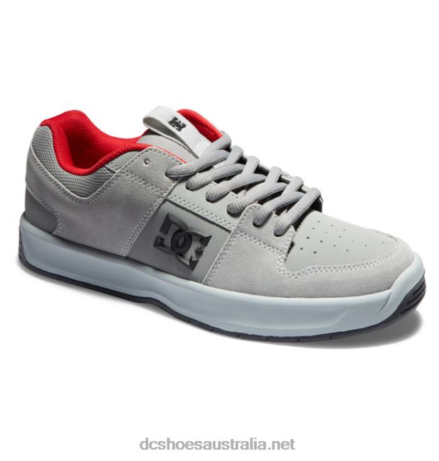 Men's Lynx Zero Skate ShoesDC Shoes Grey/Red T40LZ215