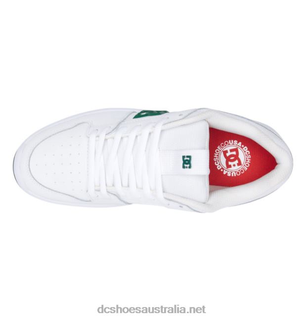Men's Lynx Zero Skate ShoesDC Shoes White/Green T40LZ236