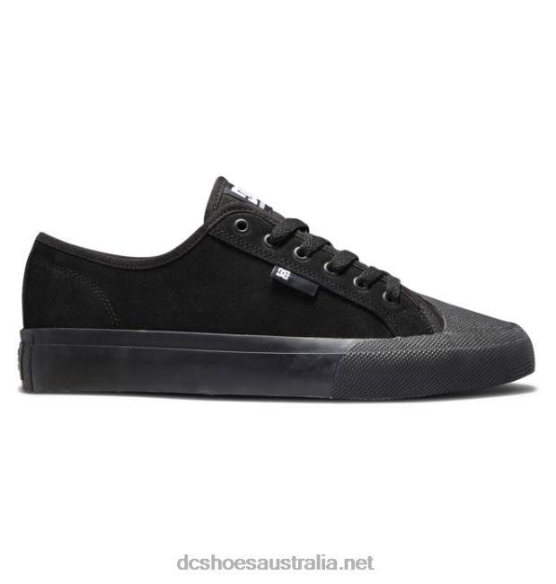 Men's Manual RT S Suede Skate ShoesDC Shoes Black T40LZ176