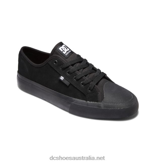 Men's Manual RT S Suede Skate ShoesDC Shoes Black T40LZ176