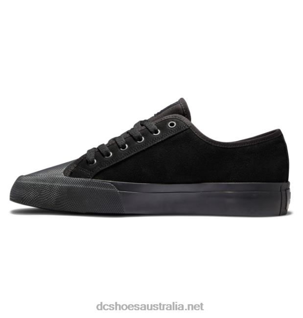 Men's Manual RT S Suede Skate ShoesDC Shoes Black T40LZ176