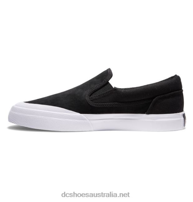 Men's Manual RT Slip-On Skate ShoesDC Shoes Black/White T40LZ391