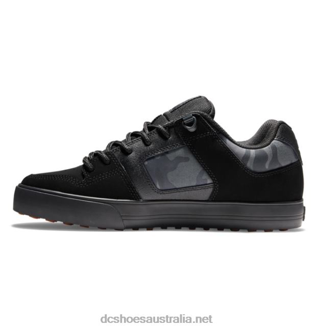 Men's Pure Winterized Skate ShoesDC Shoes Black/Camo Print T40LZ293
