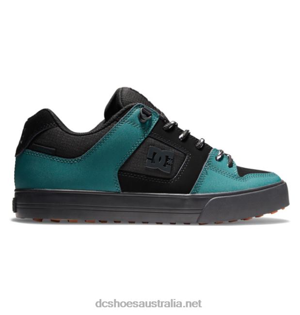 Men's Pure Winterized Skate ShoesDC Shoes Black/Green T40LZ289